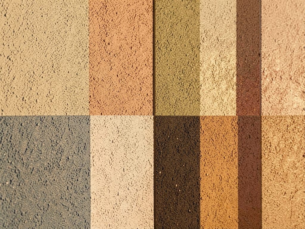 Detalle de acabados y texturas de color en una fachada SATE personalizada en Narón